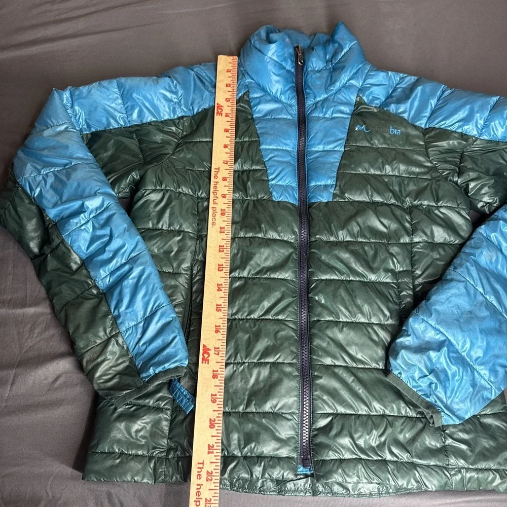 Columbia Jacket Womens S Green Thermal Coil Interchange Puffer Lightweight Ski‎